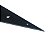 Escudo guitarra Flying V humbucker HH X522 preto Fly 8 furos - Imagem 2