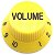 Knob Plastico Volume Guitarra Strato PSV-V Amarelo - Imagem 1