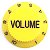 Knob Plastico Volume Guitarra Strato PSV-V Amarelo - Imagem 4