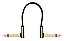 Kit 4 Cabo Pedal Ebs Pg10 Premium Gold 10cm Flat Patch Pg-10 - Imagem 3