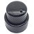 KIT 2 Knob duplo Metal concentrico medio PRETO DOLPHIN - Imagem 4