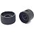KIT 2 Knob duplo Metal concentrico medio PRETO DOLPHIN - Imagem 3
