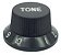 Kit Knob Plástico tone e volume guitarra strato  Preto - Imagem 4