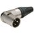 KIT Conector NEUTRIK Macho XLR Reto NC3MXX + Angulado NC3MRX - Imagem 3