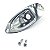 Jack plate GOTOH metal canoa guitarra strato cromado JCS-1 - Imagem 1