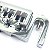 Ponte guitarra tailpiece wraparound ajustável Cromada 605 - Imagem 5