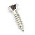 Kit 3 Parafuso jack plate guitarra 3X15mm Niquel cabeça OVAL - Imagem 8