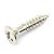 Kit 3 Parafuso jack plate guitarra 3X15mm Niquel cabeça OVAL - Imagem 3