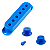 Kit 1 capinha captador knob volume tone ponta de chave azul - Imagem 1