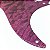 Escudo guitarra stratocaster 3 single 8 furos OAK Roxo X050 - Imagem 9