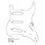 Escudo guitarra stratocaster 3 single 8 furos OAK Roxo X050 - Imagem 2