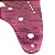 Escudo guitarra stratocaster 3 single 8 furos OAK Roxo X050 - Imagem 4