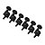 Tarraxa Grover Rotomatics 6 linha 18:1 mid-size 305BC6 Black - Imagem 1