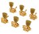 Tarraxa Grover Vintage 3x3 Gold Dourada - Jogo 135g - Imagem 7