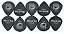 10 Palheta guitarra Delrin JAZZ 1.10mm Heavy DADDARIO 3DBK6 - Imagem 1