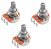 kit 3 Potenciômetro B 500K Linear guitarra VL1718H SPIRIT - Imagem 1