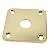 Jack plate metal quadrado reto dourado guitarra Les Paul - Imagem 6