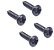 Jack plate quadrado de Plastico Preto PLJC BLK + parafusos - Imagem 2