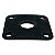 Jack plate metal curvo guitarra Les Paul PRETO + parafusos - Imagem 5