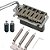 Ponte Tremolo MXP T2400 2 pivos saddles inox - MADE KOREA - Imagem 3