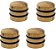 KIT4 Knob Madeira Zebra Wood Volume tone DOME guitarra baixo - Imagem 1