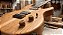 KIT4 Knob Madeira Zebra Wood Volume tone DOME guitarra baixo - Imagem 2