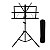 5 Estante partitura dobravel preta pedestal de ferro com bag - Imagem 7