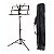5 Estante partitura dobravel preta pedestal de ferro com bag - Imagem 9