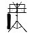 10 Estante partitura dobravel preta pedestal de ferro e capa - Imagem 8