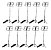 10 Estante partitura dobravel preta pedestal de ferro e capa - Imagem 1