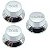 KIT 3 Knob Plástico Tone Guitarra Strato PSTT + PSVV Cromado - Imagem 1