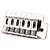 Kit Ponte tremolo guitarra strato Standard Cromada Dolphin - Imagem 5