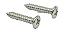 2 parafuso jack plate GUITARRA 2.5 X15MM niquelado - Imagem 1