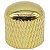 Knob metal encaixe dourado GUITARRA BAIXO DOLPHIN - Imagem 1