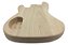 Corpo baixo Jazz Bass 5 cordas ASH burl top sem Pintura MXP - Imagem 9