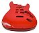 Corpo MXP guitarra stratocaster em ASH Vermelho Fiesta Red - Imagem 8