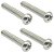 4 Parafuso Niquel Captador SINGLE Guitarra Strat 3,5X20 MXP - Imagem 1