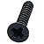 12 Parafuso PRETO Neck plate guitarra junçao 2,2X13 MXP - Imagem 4