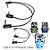 Cabo insert em Y flat EBS ICY-100 1 metro para pedal - Imagem 2