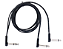 Cabo insert em Y flat EBS ICY-100 1 metro para pedal - Imagem 4
