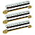 Kit 3 Captador guitarra danelectro Lipstick Alnico 5 DAN600 - Imagem 1