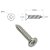 12 Parafuso rebaixador corda guitarra 2.2X13mm Cromado MXP - Imagem 2