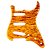 Escudo para guitarra stratocaster x100 3sgl quilted amarelo - Imagem 1
