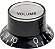 Knob de Volume Guitarra SG Preto DOLHIN - Imagem 1