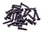 KIT 24 Parafuso Preto Para Escudo Guitarra Baixo 3mm X 14mm - Imagem 4