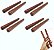 KIT 4 pares Clave madeira REDWOOD 25cm MXP CLA25 - Imagem 1