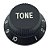 Knob Plástico de TONE Guitarra Strato Preto DOLHIN - Imagem 1