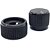 Kit 2 Knob 18mm + 2 Knob Duplo Aluminio Baixo Preto Nova - Imagem 9