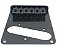 Ponte guitarra telecaster com 6 saddles Preta MXP - Imagem 9