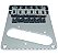 Ponte guitarra telecaster com 6 saddles Cromada MXP - Imagem 7